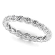 Oval Cut Lab Diamonds Eternity Ring Wedding Band in Platinum (2.00ct)