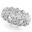 Oval Cut Diamonds Eternity Ring Wedding Band in Platinum (9.87ct)