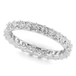 Princess Cut Diamonds Eternity Ring Wedding Band 18K White Gold (2.16ct)