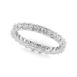 Princess Cut Lab Diamonds Eternity Ring Wedding Band in Platinum (2.16ct)