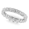Princess Cut Lab Diamonds Eternity Ring Wedding Band in Platinum (3.99ct)