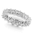 Princess Cut Diamonds Eternity Ring Wedding Band in Platinum (5.49ct)