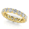 Round Cut Diamonds Full Eternity Ring Ring Wedding Band 14K Yellow Gold (3.23ct)