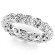 Round Cut Diamonds Eternity Ring Wedding Band 14K White Gold (4.58ct)