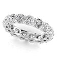 Round Cut Lab Diamonds Eternity Ring Wedding Band 18K White Gold (4.58ct)