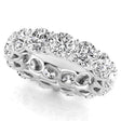 Round Cut Diamonds Full Eternity Ring Ring Wedding Band 14K White Gold (8.52ct)