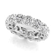 Round Cut Lab Diamonds Eternity Ring Wedding Band 18K White Gold (8.52ct)