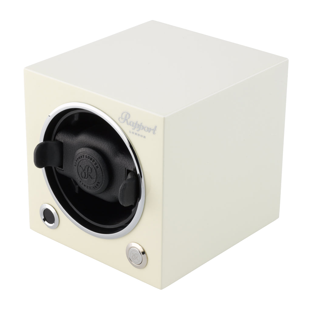 Rapport London Evocube Electric Single Watch Winder Polar White