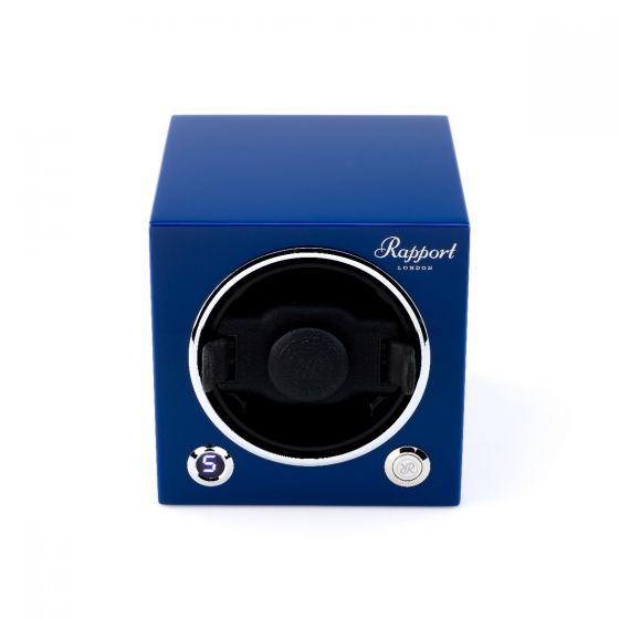 Rapport London Evocube Electric Single Watch Winder Admiral Blue