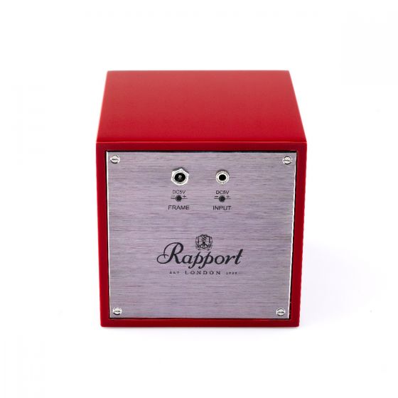 Rapport London Evocube Electric Single Watch Winder Crimson Red