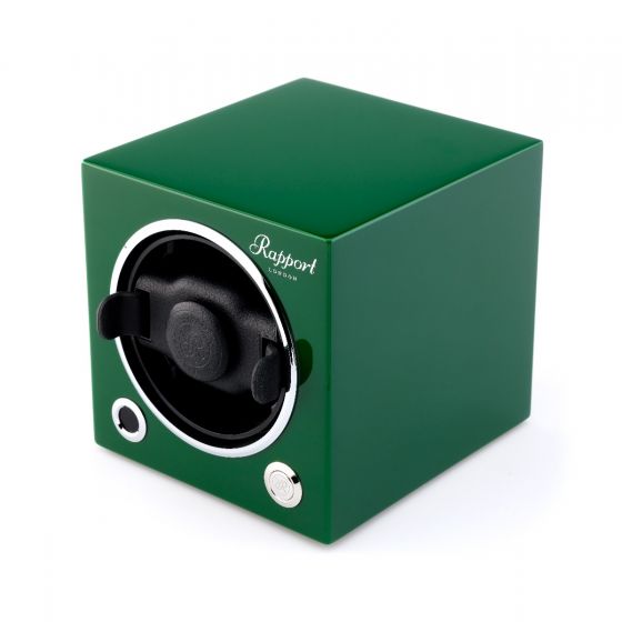 Rapport London Evocube Electric Single Watch Winder Racing Green