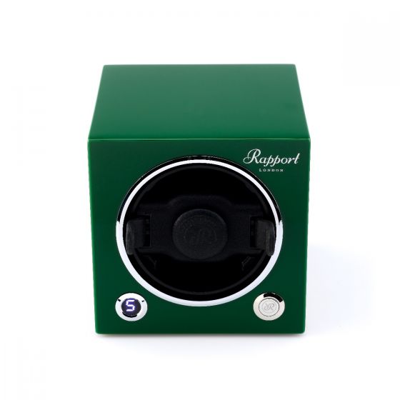 Rapport London Evocube Electric Single Watch Winder Racing Green