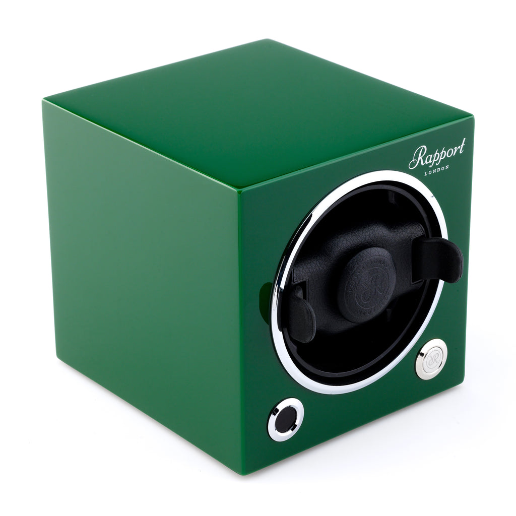 Rapport London Evocube Electric Single Watch Winder Racing Green