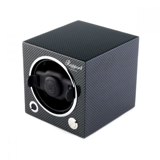 Rapport London Evocube Electric Single Watch Winder Carbon Fiber
