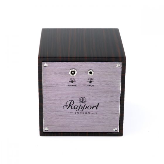 Rapport London Evocube Electric Single Watch Winder Macassar Wood