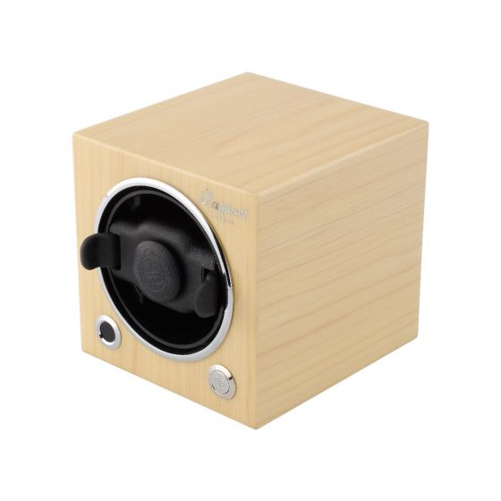 Rapport London Evocube Electric Single Watch Winder Maple Wood