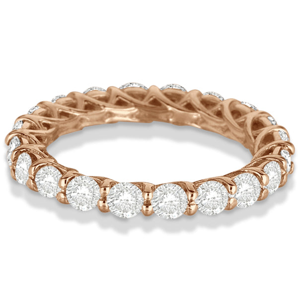 Luxury Lab Diamond Eternity Anniversary Ring Band 14k Rose Gold (1.50ct)