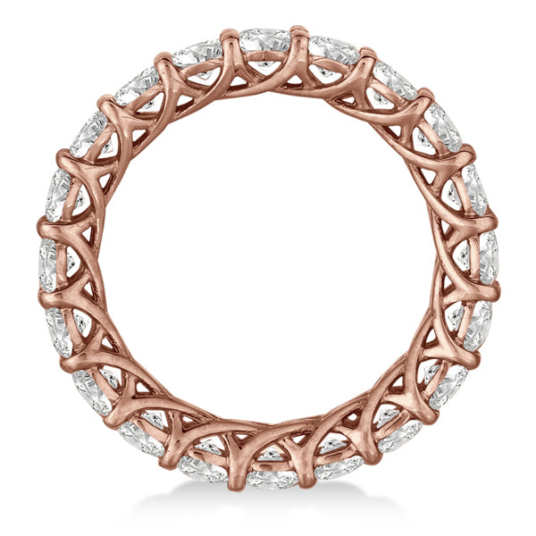 Luxury Lab Diamond Eternity Band Anniversary Ring 14k Rose Gold (3.00ct)
