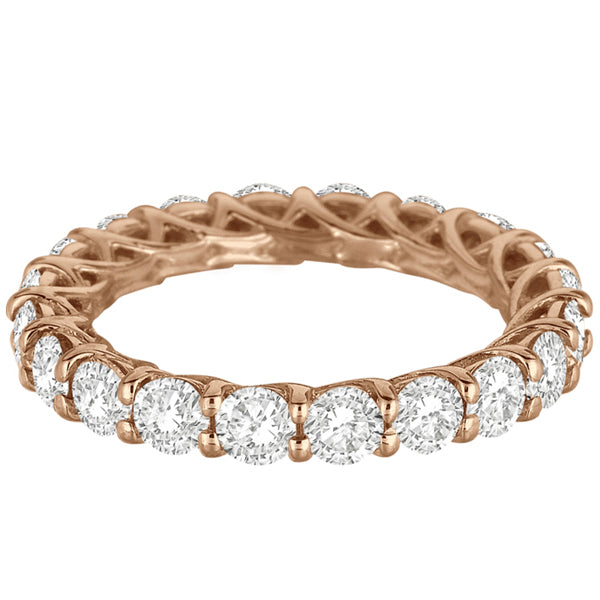Luxury Lab Diamond Eternity Band Anniversary Ring 14k Rose Gold (3.00ct)