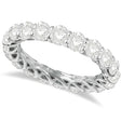 Luxury Lab Diamond Eternity Anniversary Ring Band 14k White Gold (4.50ct)