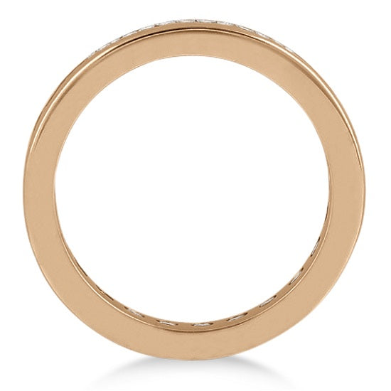 Channel-Set Diamond Eternity Ring Band 14k Rose Gold (1.75 ct)