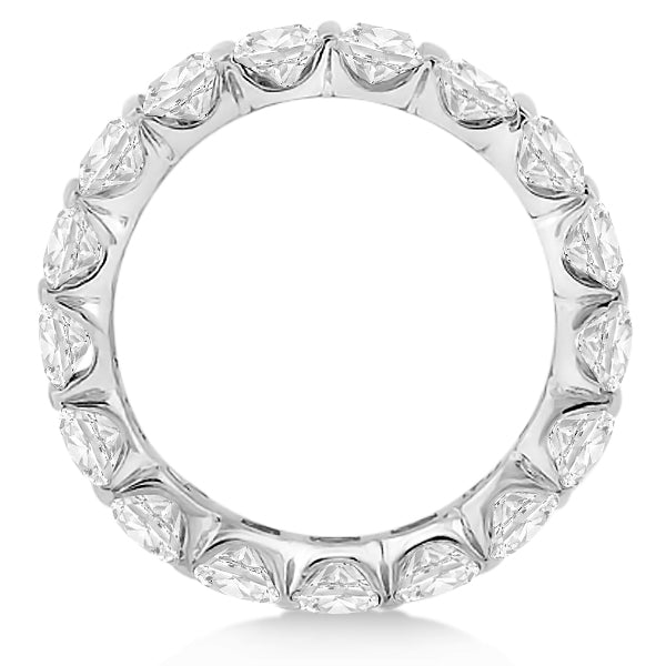 Bar-Set Princess Cut Diamond Eternity Ring Band 18k White Gold (1.15ct)