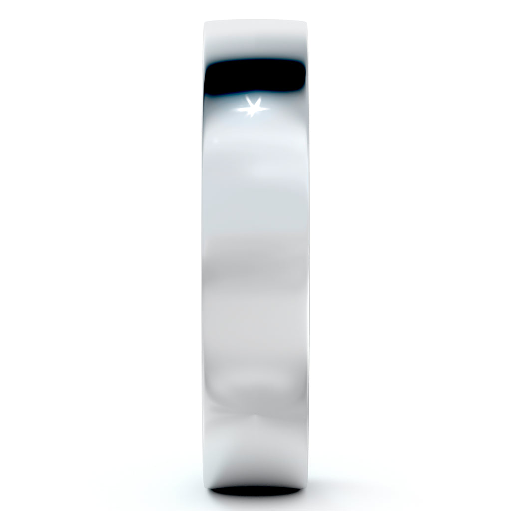 950 Palladium Wedding Band Plain Ring Flat Comfort-Fit (4 mm)