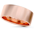 Flat Comfort Fit Plain Ring Wedding Band 14k Rose Gold (7mm)
