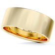 14k Yellow Gold Plain Wedding Band Flat Comfort-Fit Plain Ring (7 mm)