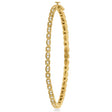 Vintage Style Pave Diamond Bangle Bracelet 14k Yellow Gold (0.55ct)