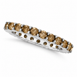 Champagne Diamond Eternity Band in 14K White Gold (2.00 ctw)