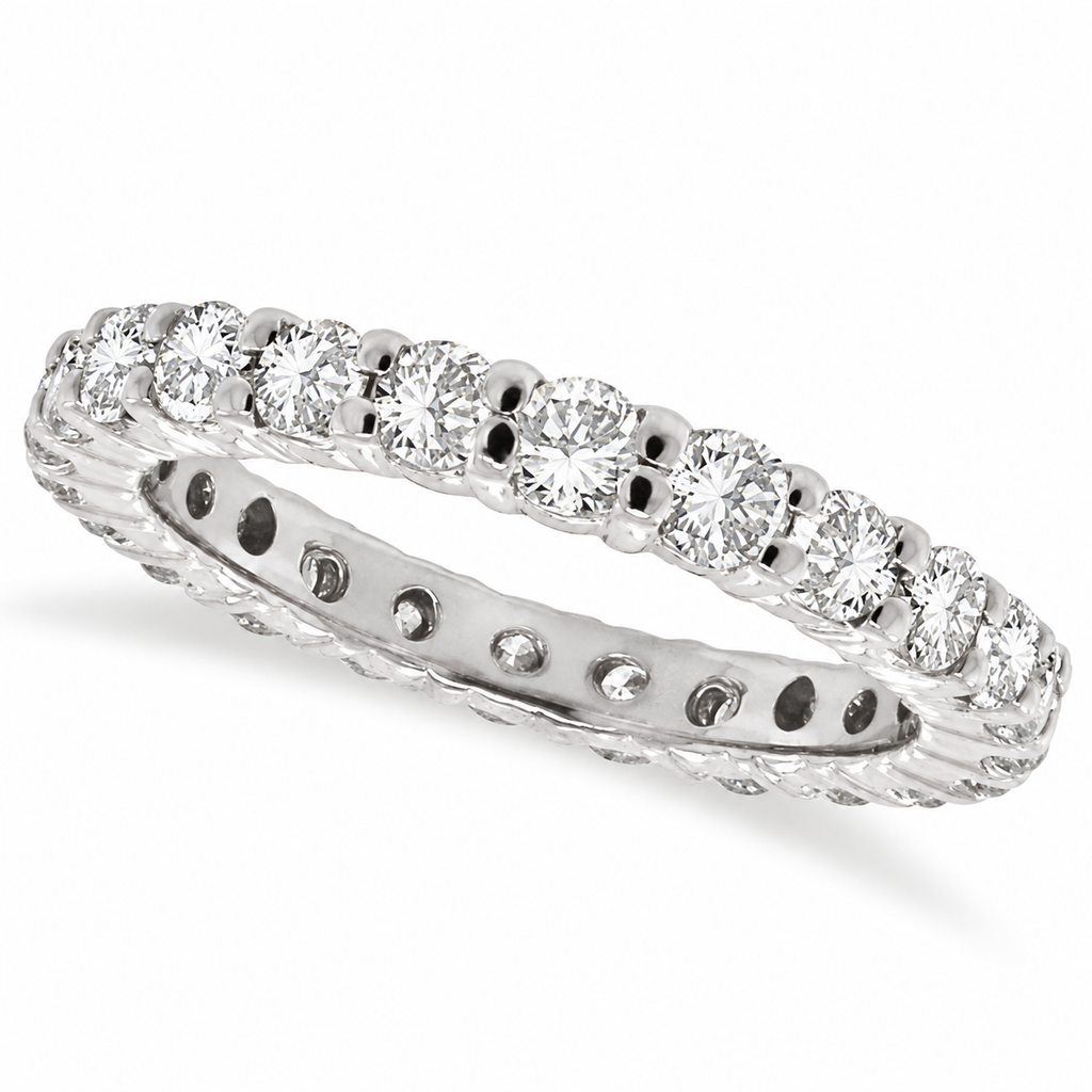 Diamond Eternity Ring 14k White Gold 1.07ct - main