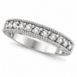 Stackable Diamond Ring Anniversary Band 14k White Gold (0.31ct)