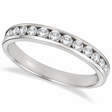 Channel-Set Diamond Anniversary Ring Band 14k White Gold (0.50ct)