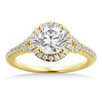 Diamond  Halo Engagement Ring 18k Yellow Gold (0.40ct)