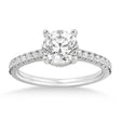 Lab Diamond Hidden Halo CathedralEngagement Ring 14k White Gold (0.30ct)