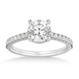 Lab Diamond Hidden Halo CathedralEngagement Ring Platinum (0.30ct)