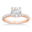 Diamond Hidden Halo Engagement Ring 14k Rose Gold (0.40ct)