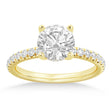 Diamond Hidden Halo Engagement Ring 18k Yellow Gold (0.40ct)