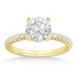 Lab Diamond Hidden Halo Engagement Ring 14k Yellow Gold (0.40ct)