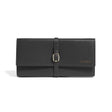 Allurez Foldable Jewelry Travel Organizer Black Vegan Leather
