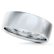 Men's Wedding Ring Low Dome Comfort-Fit in 14k White Gold (6mm)
