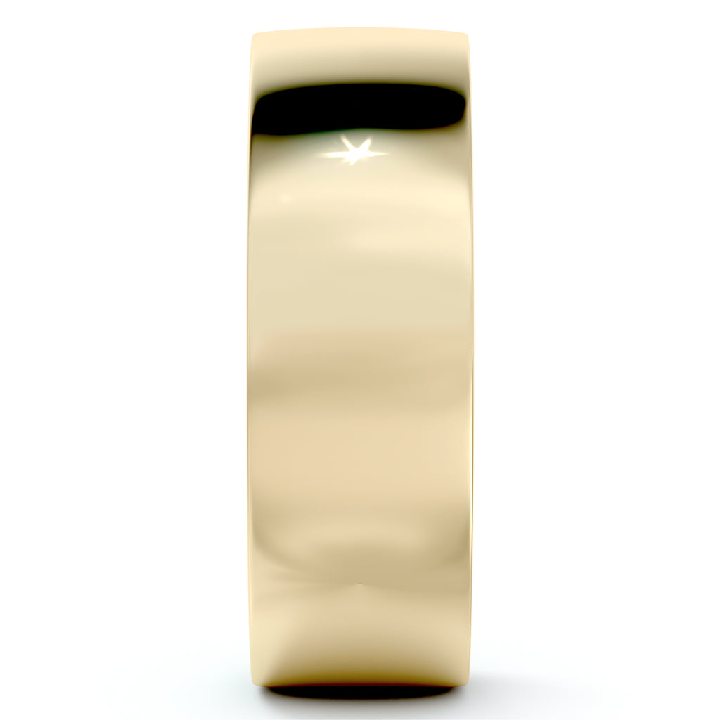 Men's Wedding Ring Low Dome Comfort-Fit in 14k Yellow Gold (6mm)