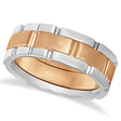 Comfort-Fit Two-Tone Wedding Band (8.5mm)