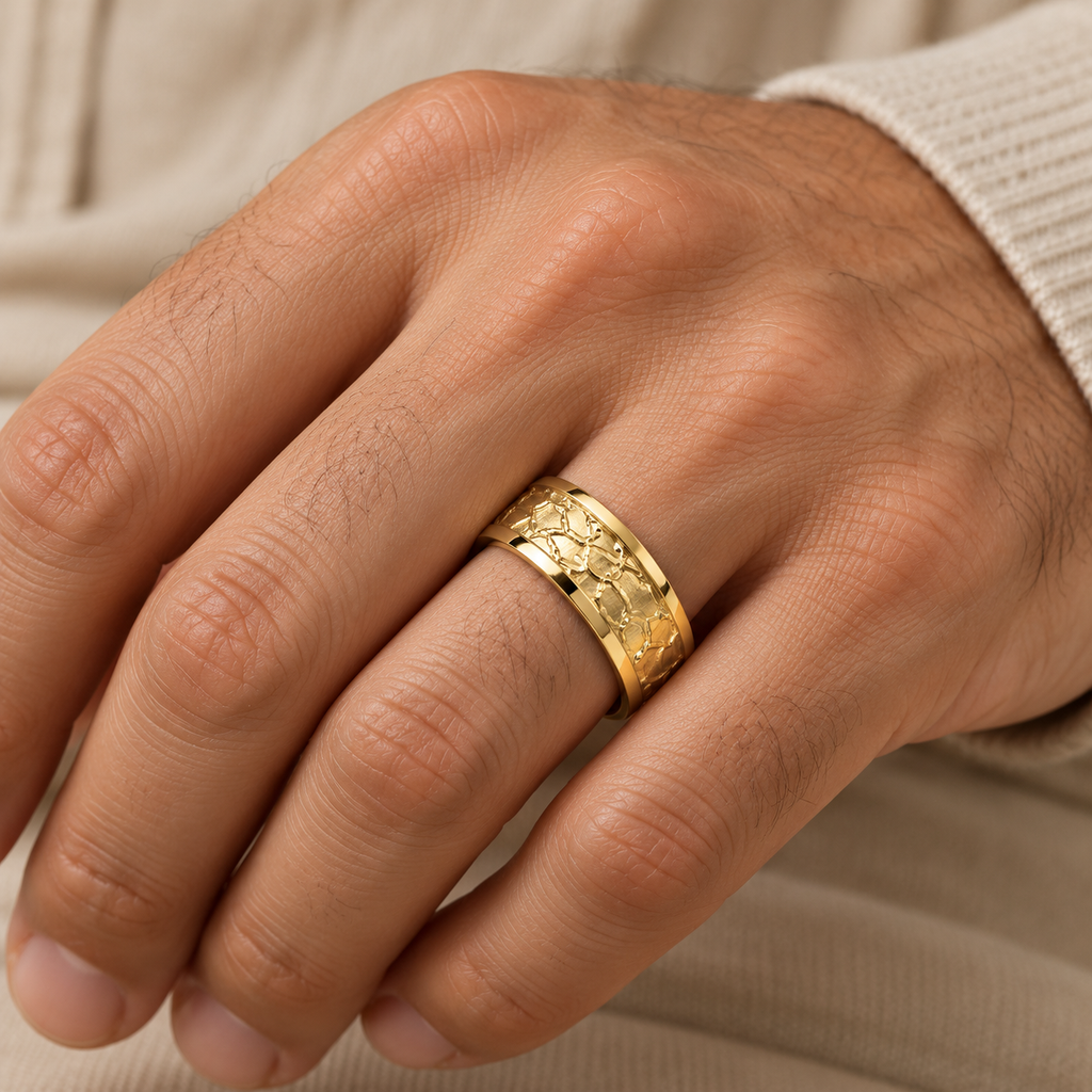 AZ29457 ring on hand close-up