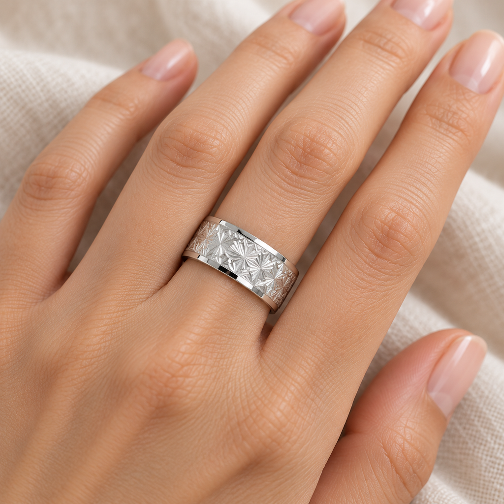 AZ29452 ring on hand close-up