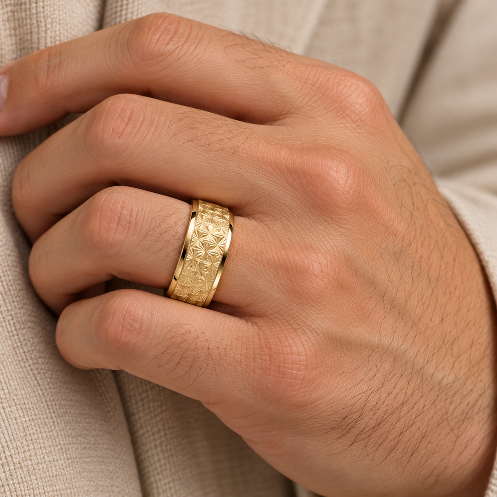 AZ29454 ring on hand close-up