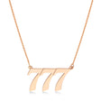 Lucky Angel Number 777 Pendant Necklace 14K Yellow Gold