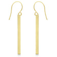 Fishhook Dangling Bar Earrings in 14k Yellow Gold