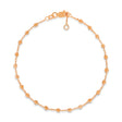 Bead Stationed Bracelet 14k Rose Gold